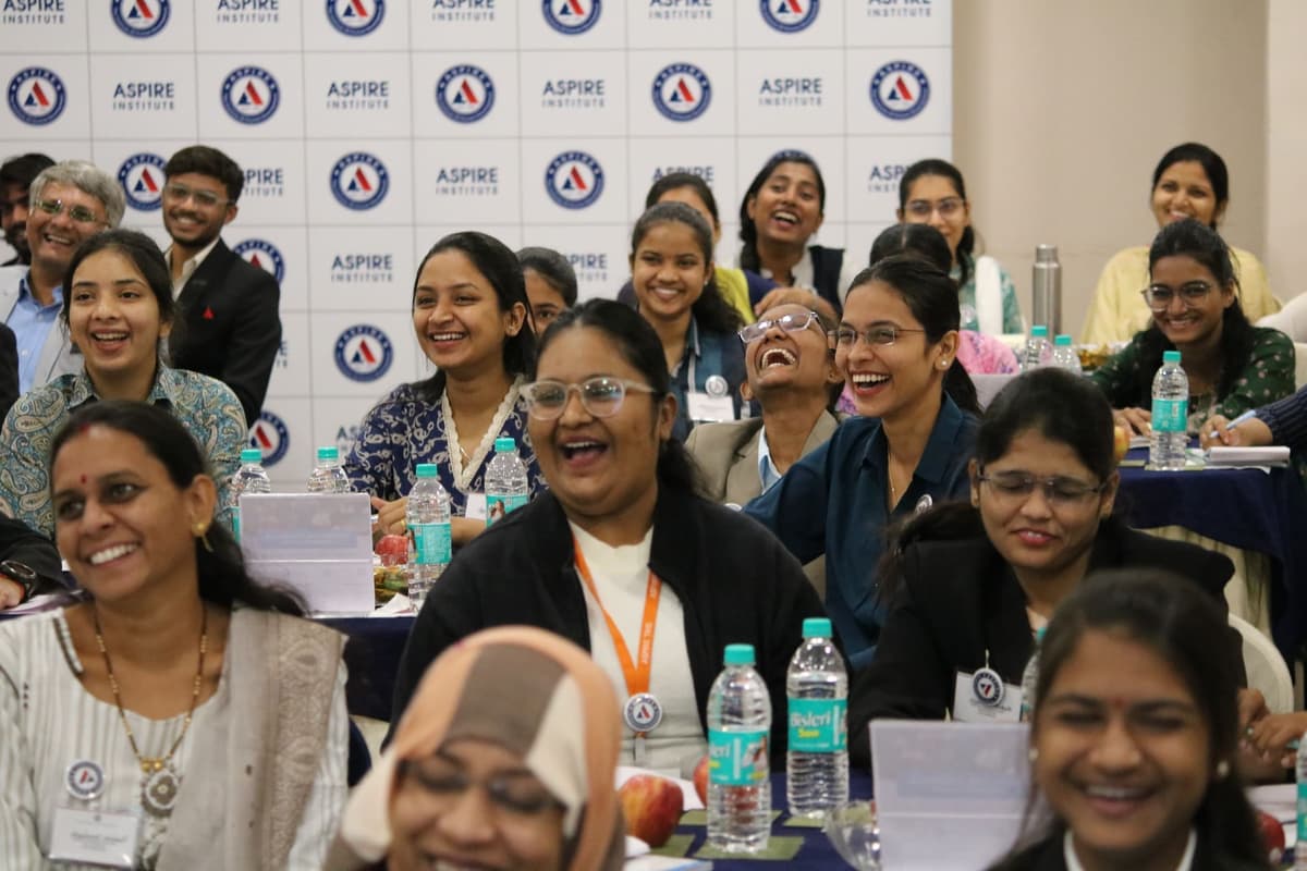 Confident public speaker